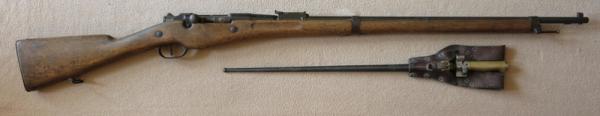  Бертье обр. 1907 15 года (Le fusil Mle 1907 M 15) и штык обр. 1886 года от винтовки Лебеля (02)