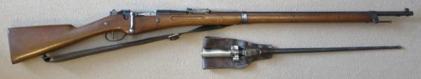  Бертье обр. 1907 15 года (Le fusil Mle 1907 M 15) и штык обр. 1886 года от винтовки Лебеля (01)