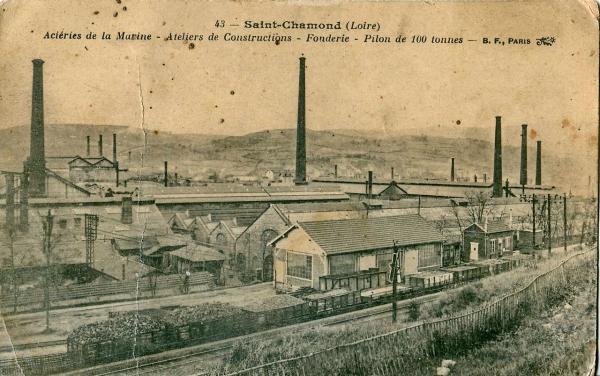 Les Aciéries et forges de la Marine à Saint Chamond, au début du XX e siècle