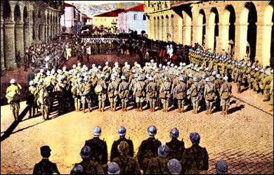 Arrival of the Italian Troops   WWI
