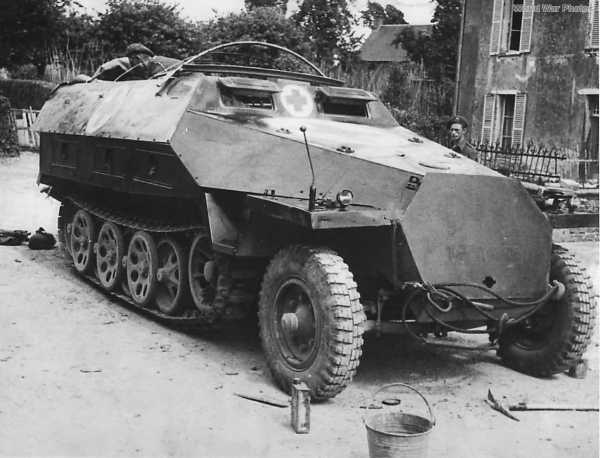 Sd Kfz 251 8 used as Ambulance in Normandy