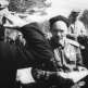 Герой Советского Союза генерал-майор С.А. Ковпак принимает рапорт партизана Фото