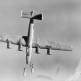 Британский B-24 «Либерейтор» попал под дружественные бомбы во время налета на Монфальконе Фото